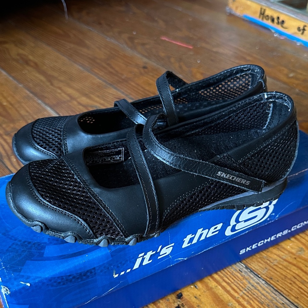 Skechers Ballet Biker Sightsee Mary Jane Flats